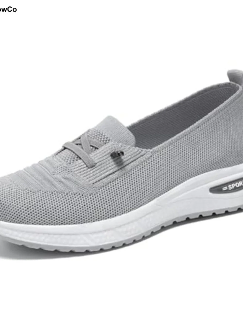 Women's Breathable Knitted Mesh Slip-On Loafers Lace Up Lightweight Orthopedic